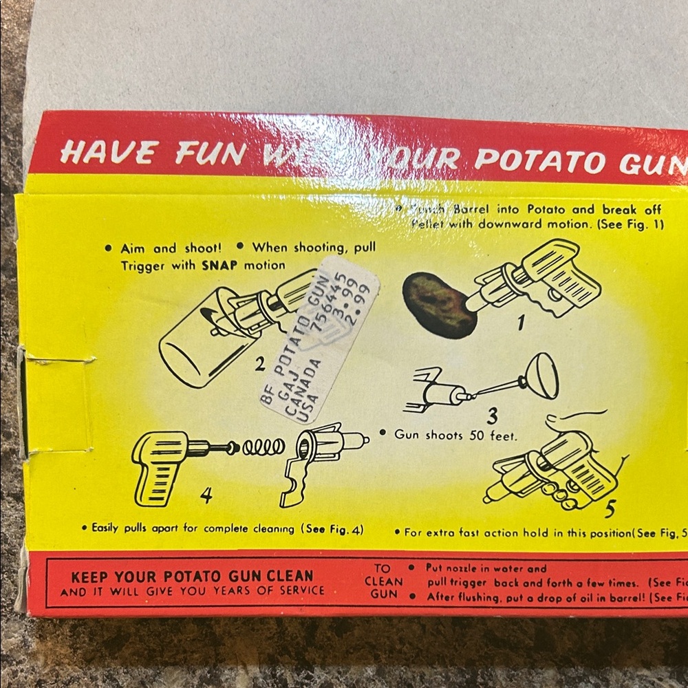 Vintage Potato Gun Toy - Picture 4 of 4